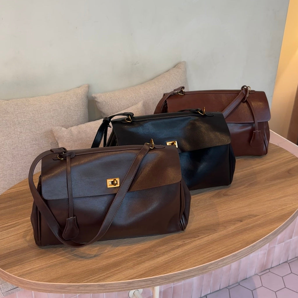 Vintage Lederhandtasche Ciara