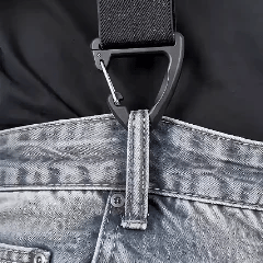 Hosenträger Herren X-Form – 4 Clips, Verstellbar, Unsichtbar unter dem Hemd