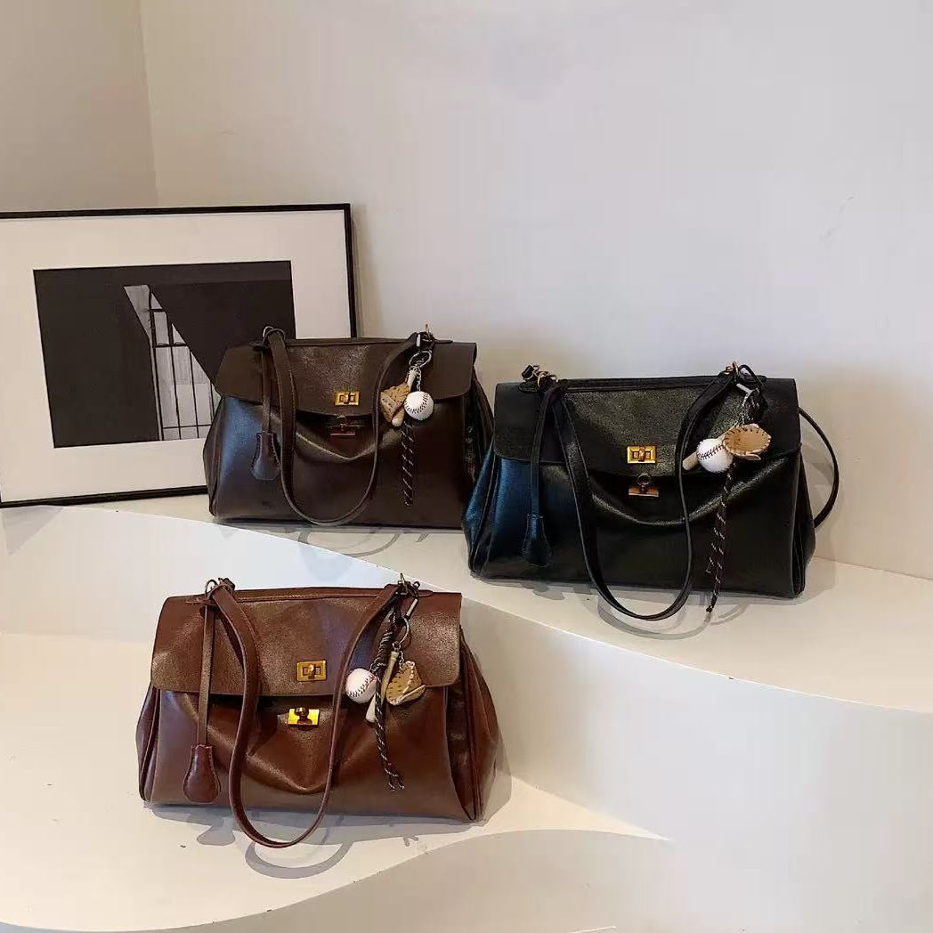 Vintage Lederhandtasche Ciara