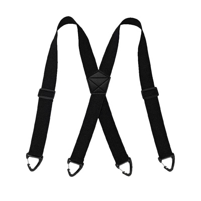 Hosenträger Herren X-Form – 4 Clips, Verstellbar, Unsichtbar unter dem Hemd