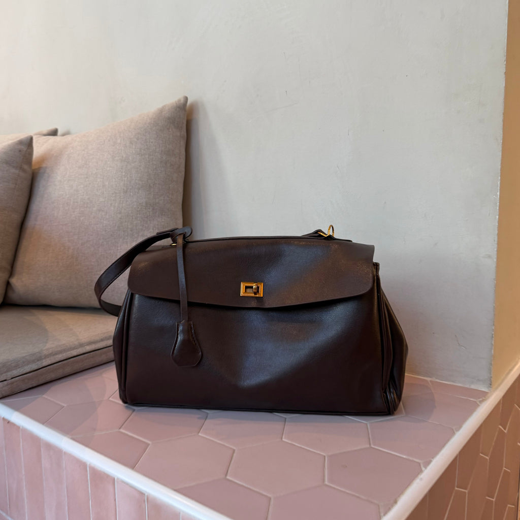 Vintage Lederhandtasche Ciara