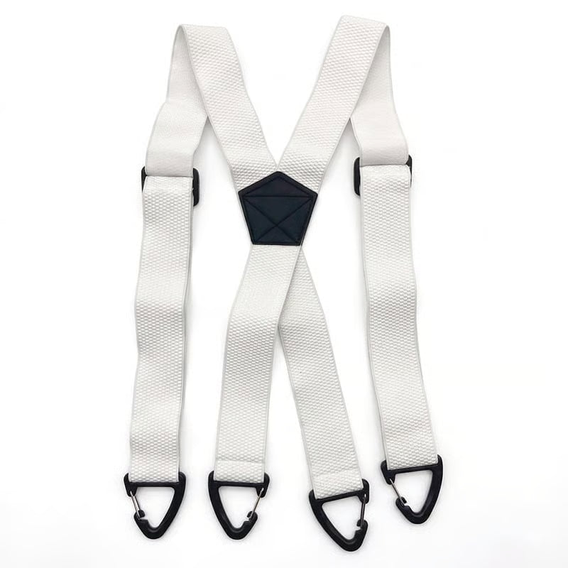 Hosenträger Herren X-Form – 4 Clips, Verstellbar, Unsichtbar unter dem Hemd