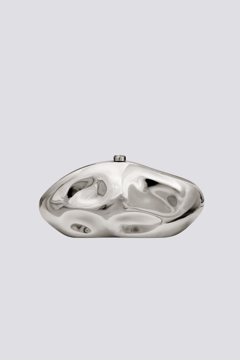 Clutch Tasche Alixe Dent Cloud Silber